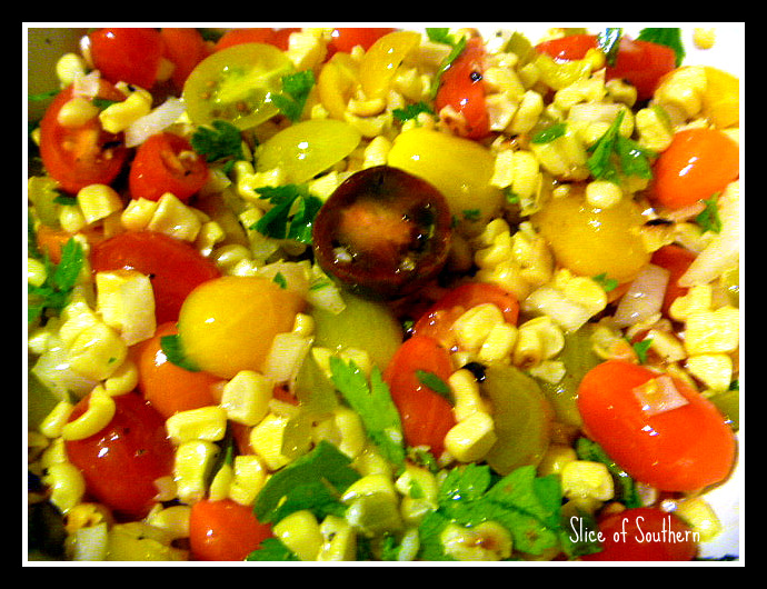 Slice of Southern Fast & Fresh Heirloom Cherry Tomato and Grilled