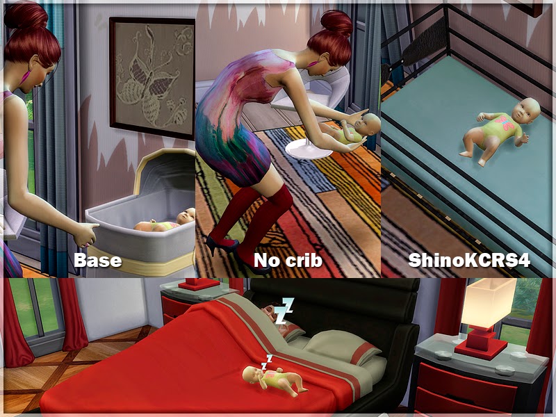 My Sims 4 Blog Default Replacement Baby without Crib by SimsStudio