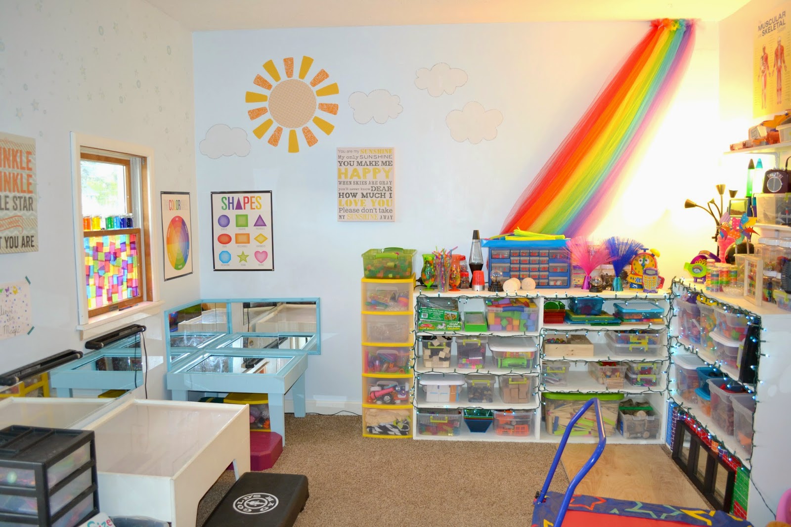 Our Reggio Inspired Playroom & Learning Space Homeschool and Light Tables