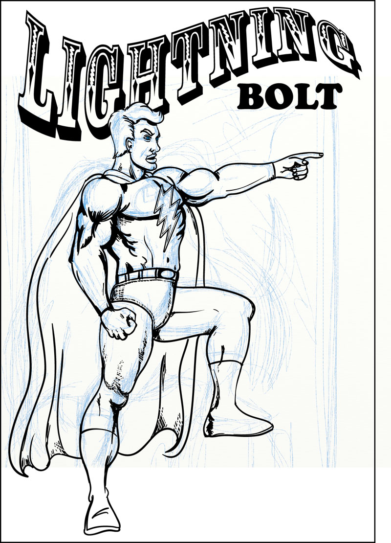 Bolt Line Art
