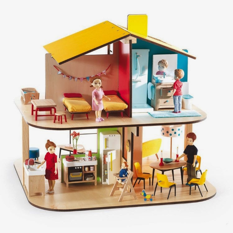 Mini Modern 116 Djeco Dollhouse Is Throwback Modern Cuteness
