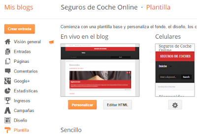 ¿Cómo habilitar las plantilla móvil de mi blog de Blogger?