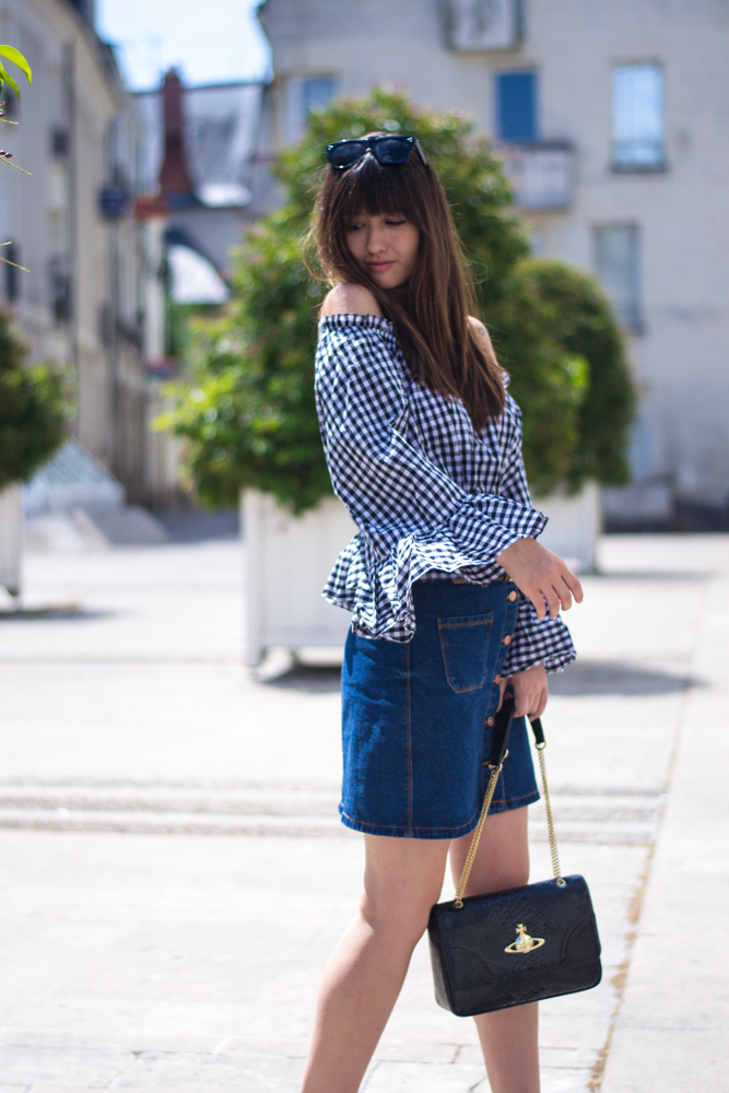 Vichy Top, Chicwish, Look of the day; blog mode paris, meet me in paree