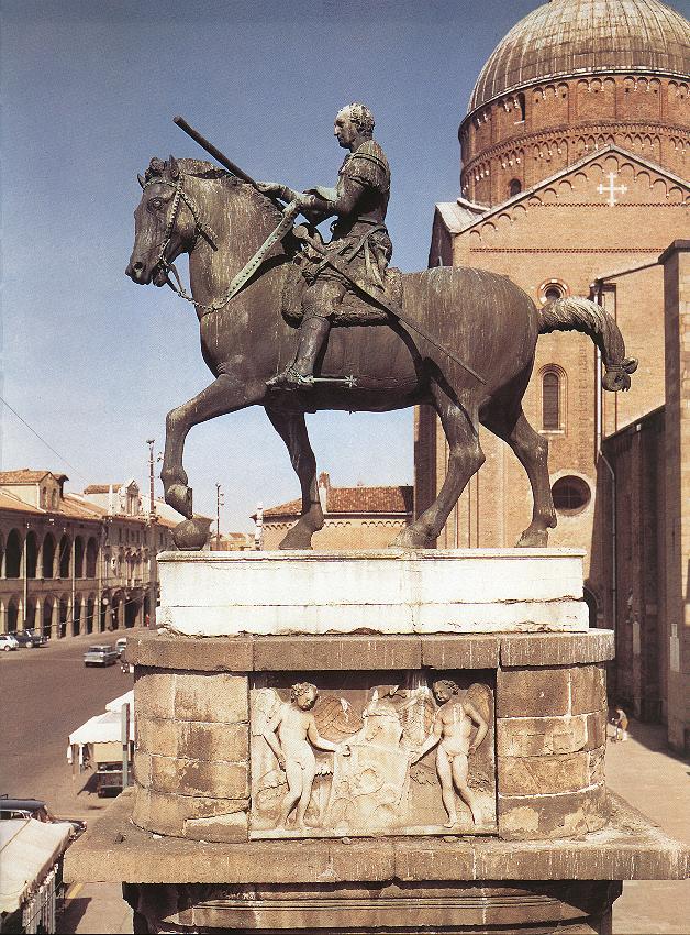 Statua equestre sel Gattamelata 1453 Padova