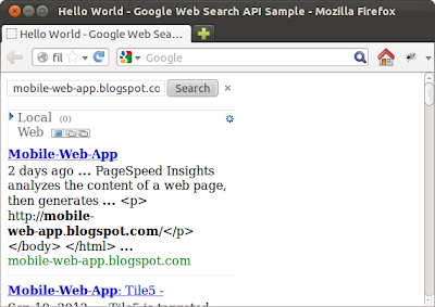 Google Web Search API Google Web Search API