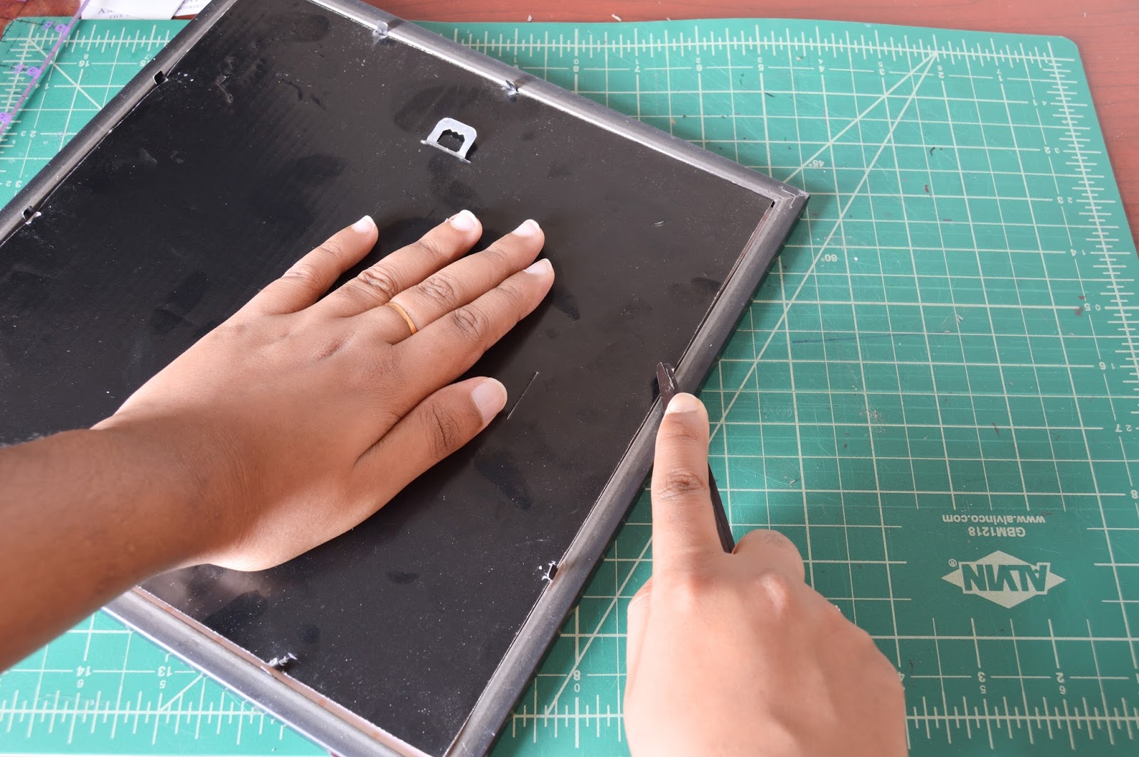 Vikalpah Gold Foil Wall Art using Laminator