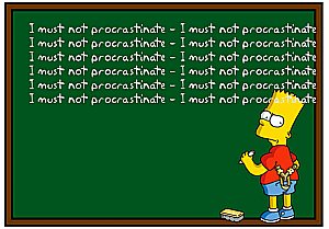 Down the rabbit hole.. Bart+simpson+procrastination