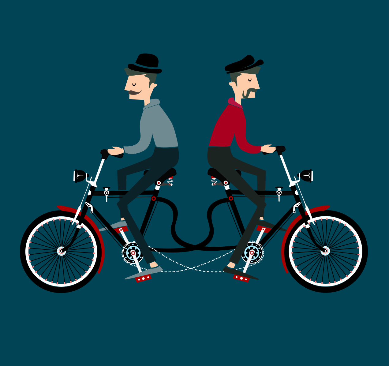 Anastase Catalin CTB(Contra Tandem Bike) Illustration