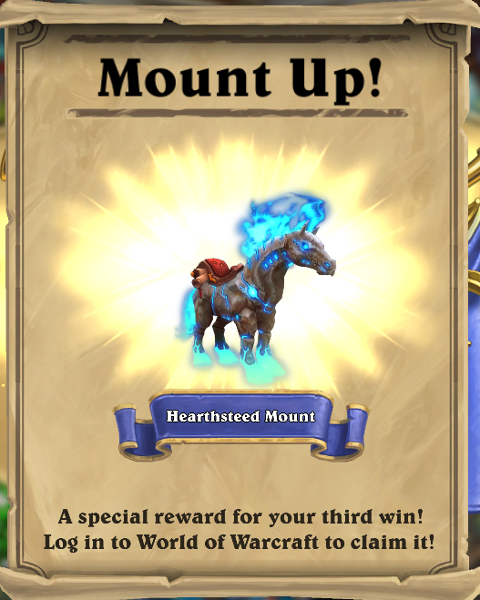 Hearthstone Hearthstone Mount Up World of Warcraft Mount