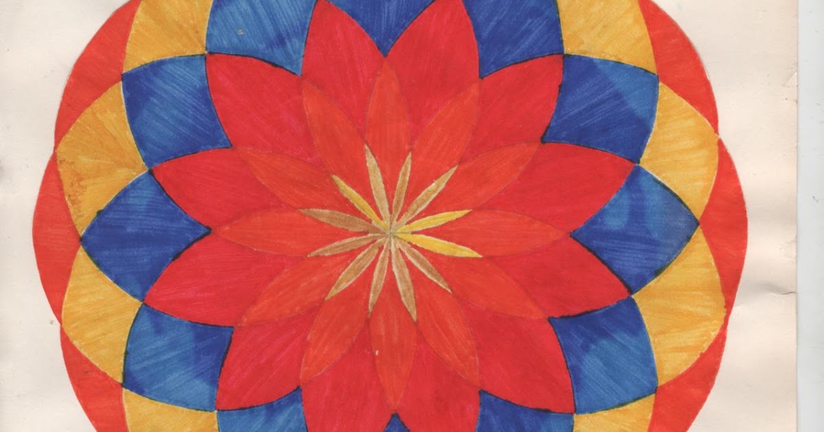 Elviras Versteck: Mandalas mit Zirkel,Lineal und Winkelmesser Teil 1