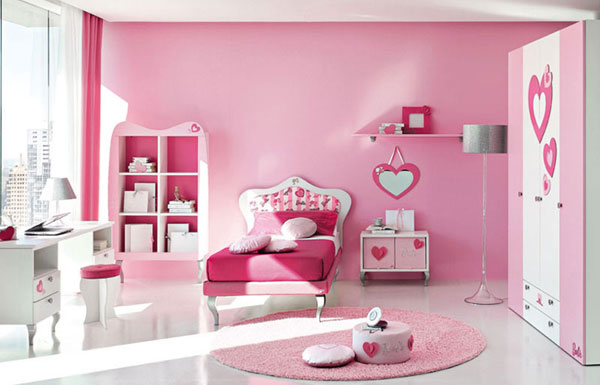 اجمل ديكورا ت غرف البنات Dormitorio+rosado1