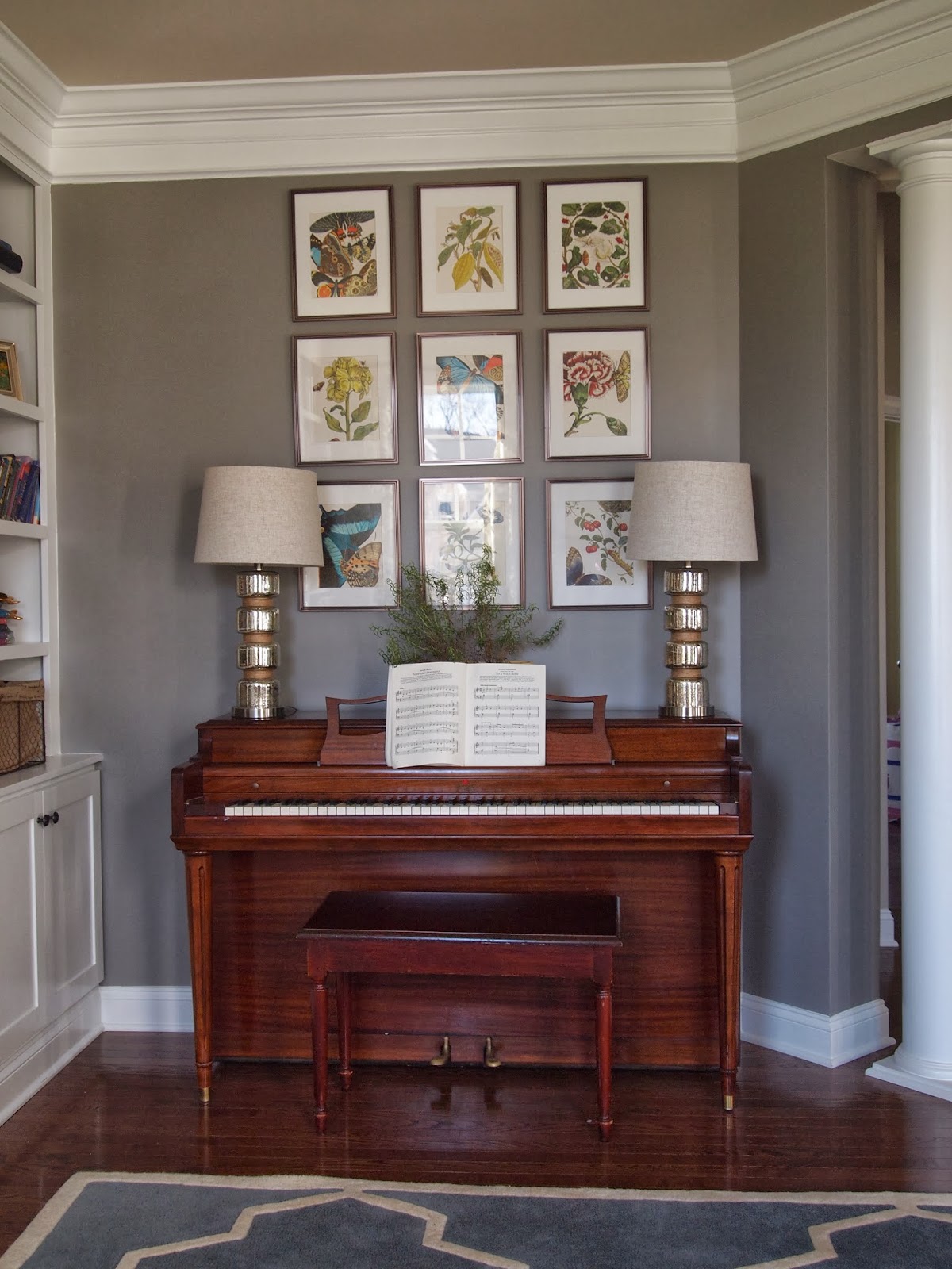 Right up my alley Art above the piano