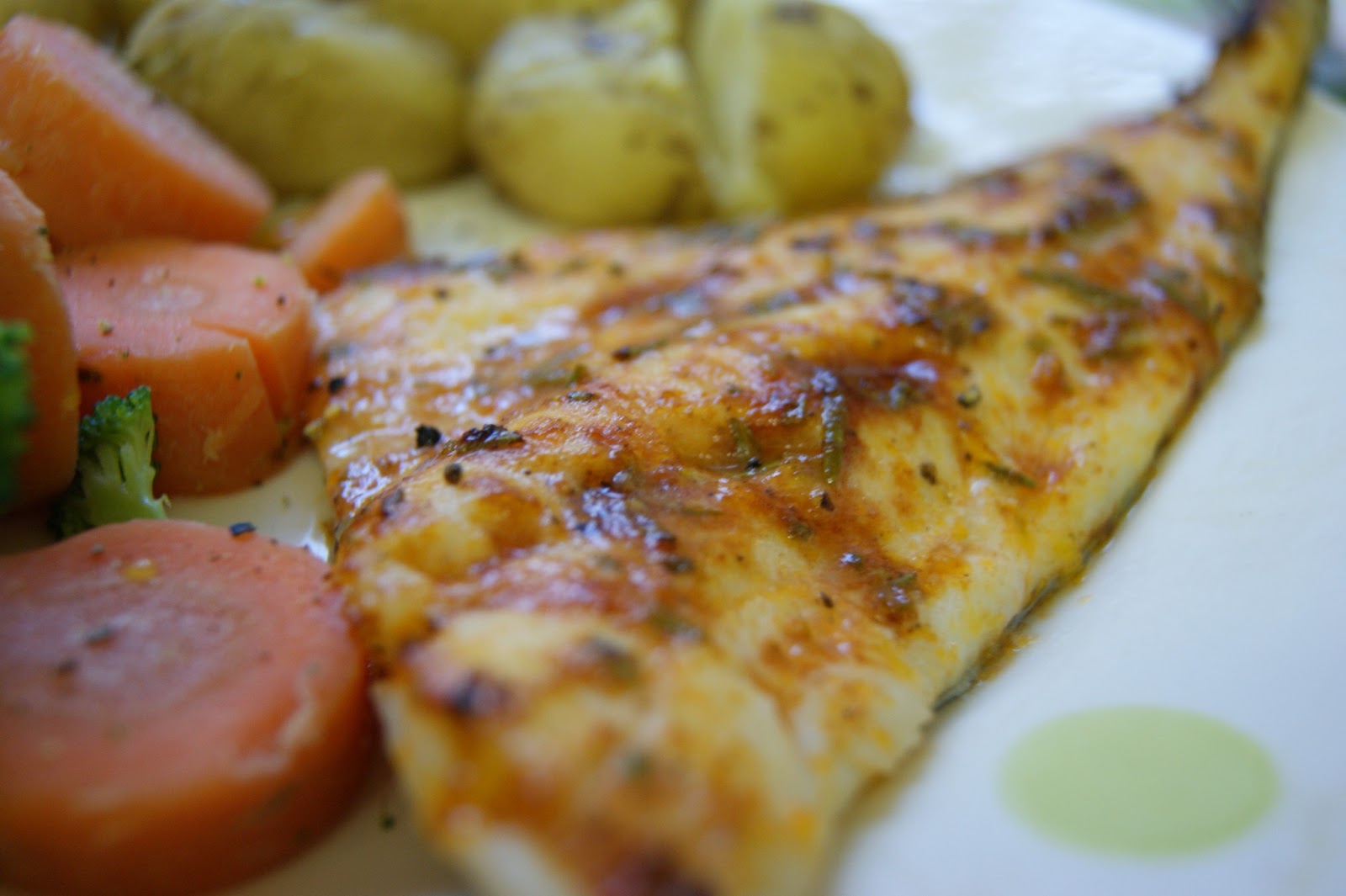 Anne's Kitchen Grilled Haddock with Tomato and Rosemary Butter