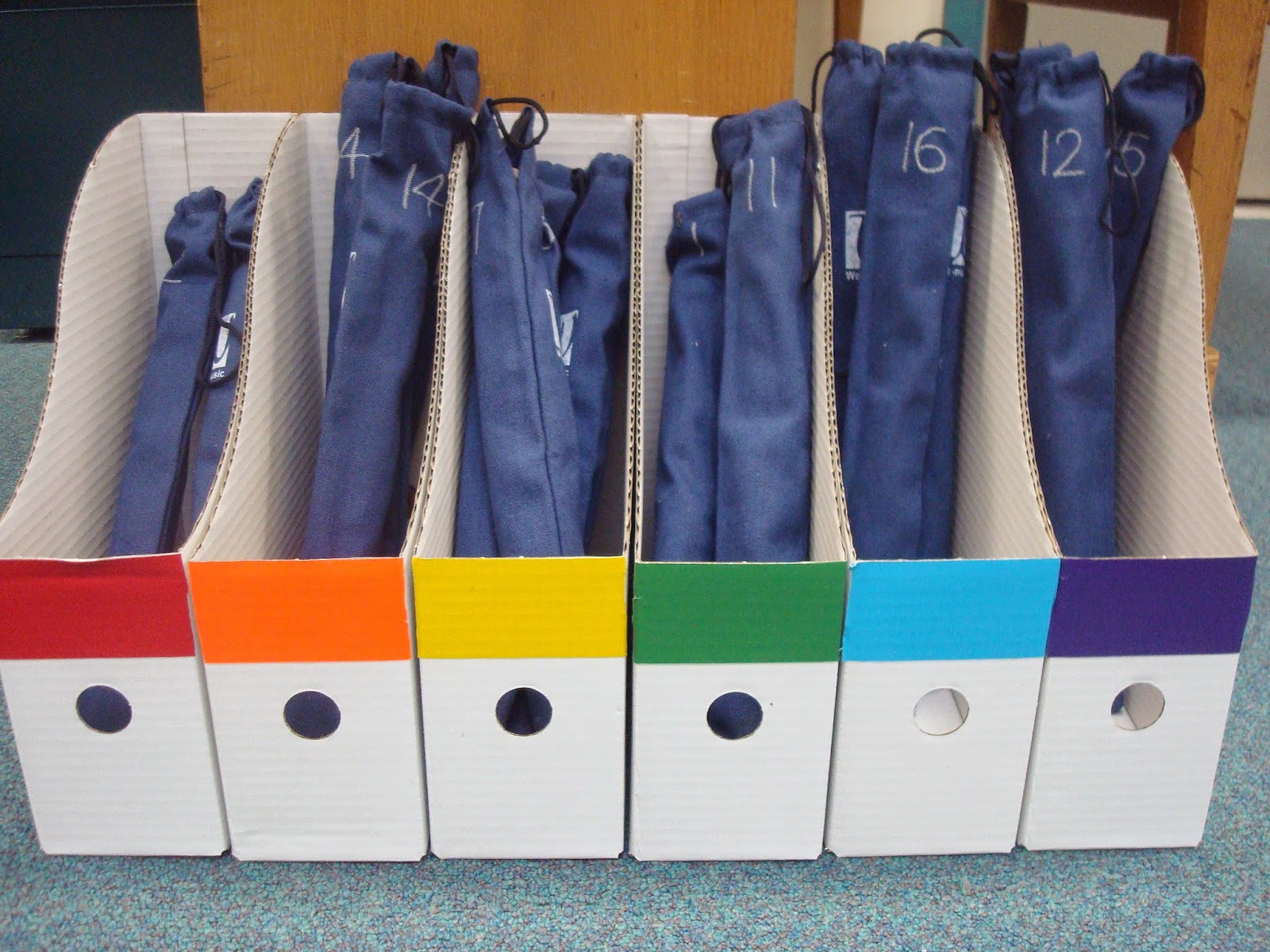 Teacher Tuesday recorder storage solution Organized Chaos