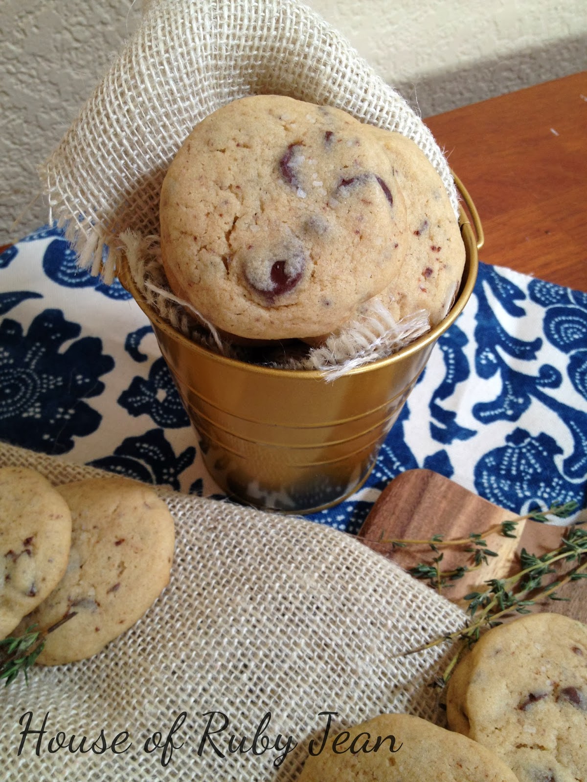 House of Ruby Jean Chocolate Thyme Cookies...