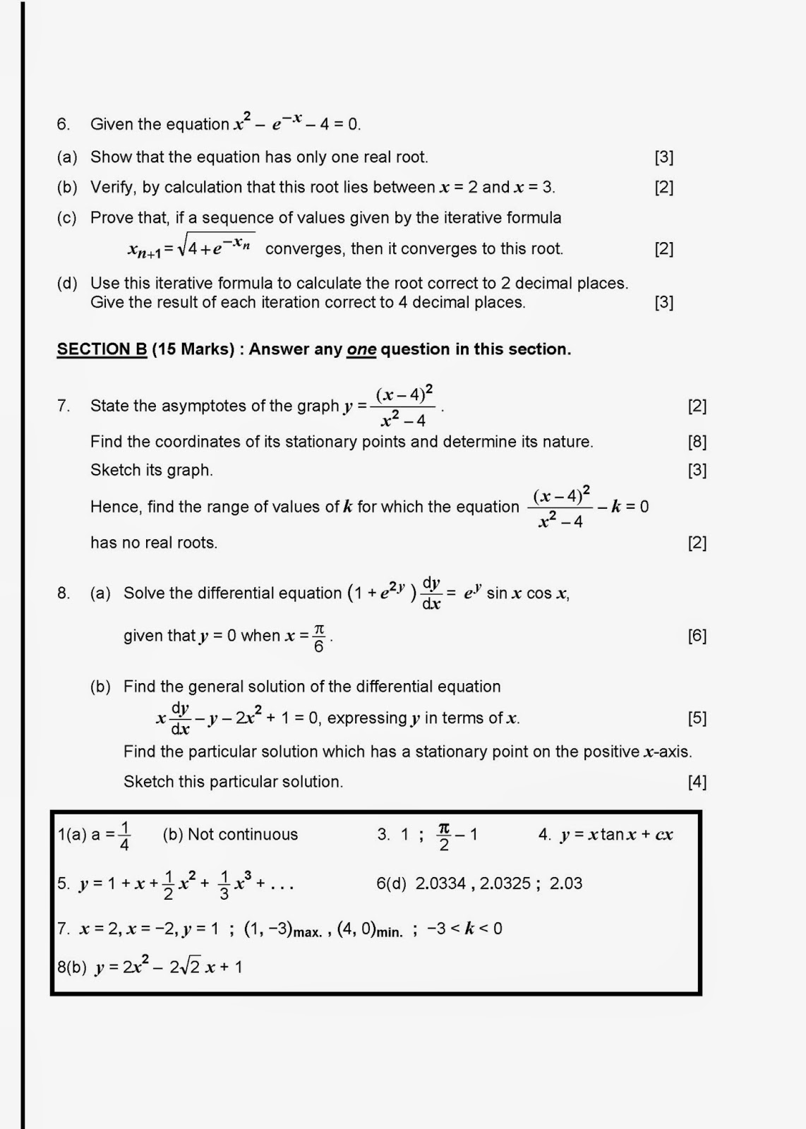 Spm Trial Papers 2014 With Answers