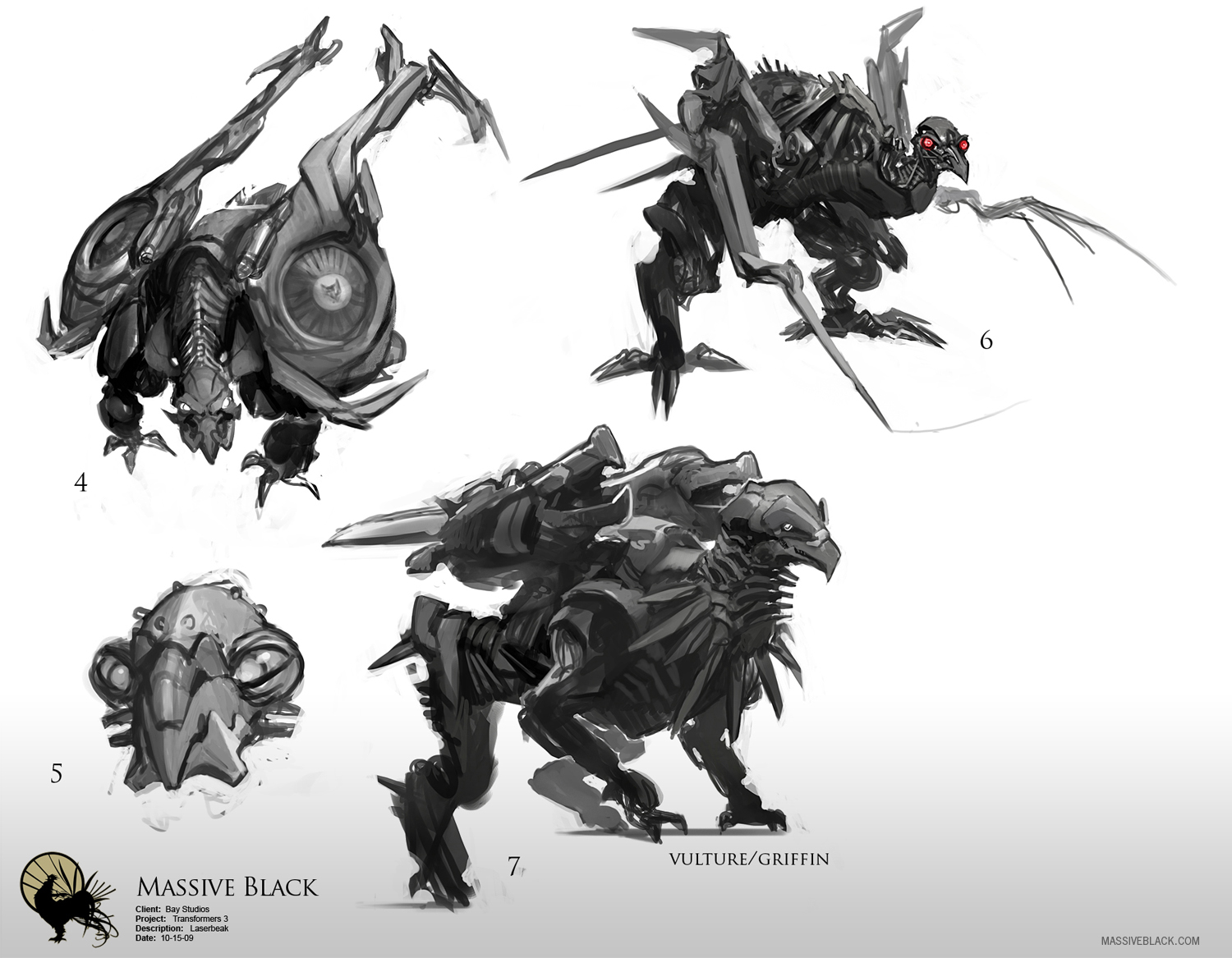 Striking 'Transformers Dark of the Moon' Concept Art by Wesley Burt