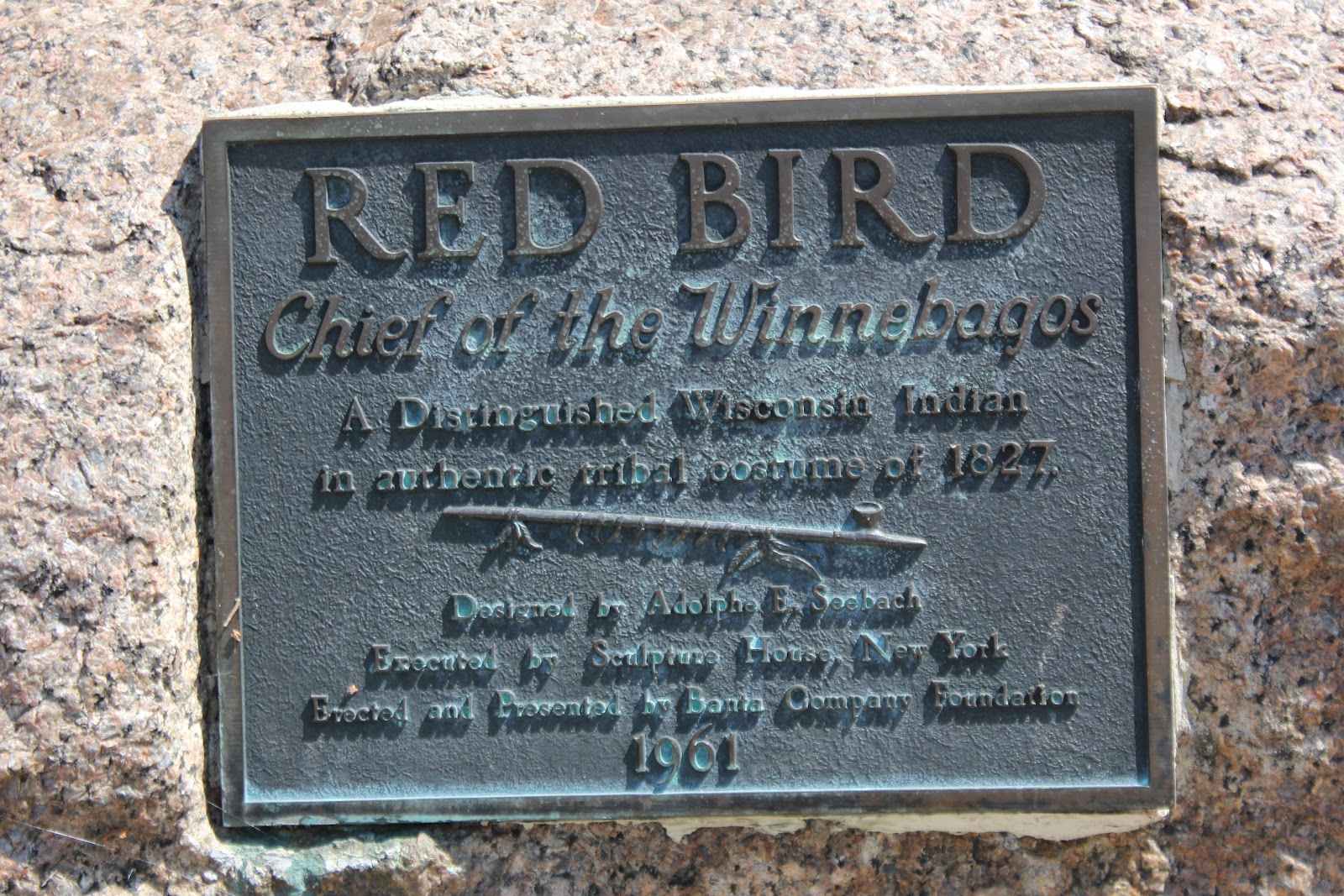 Wisconsin Historical Markers Red Bird, Chief of the Winnebagos