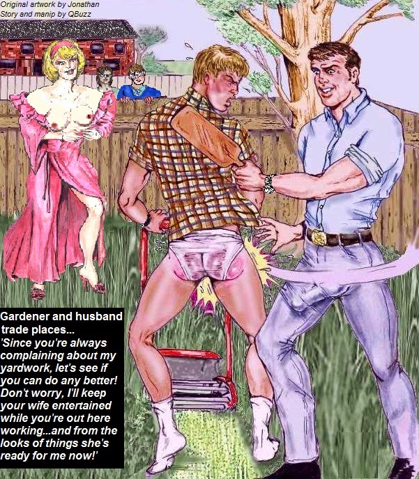 Spanking, cuckold and bi Jonathan art manips Bulls Spank Cuckolds