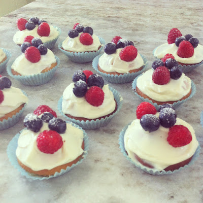 Cox Cookies And Cakes Guilt-Free Low-Fat White Chocolate and Berry Cupcakes Recipe