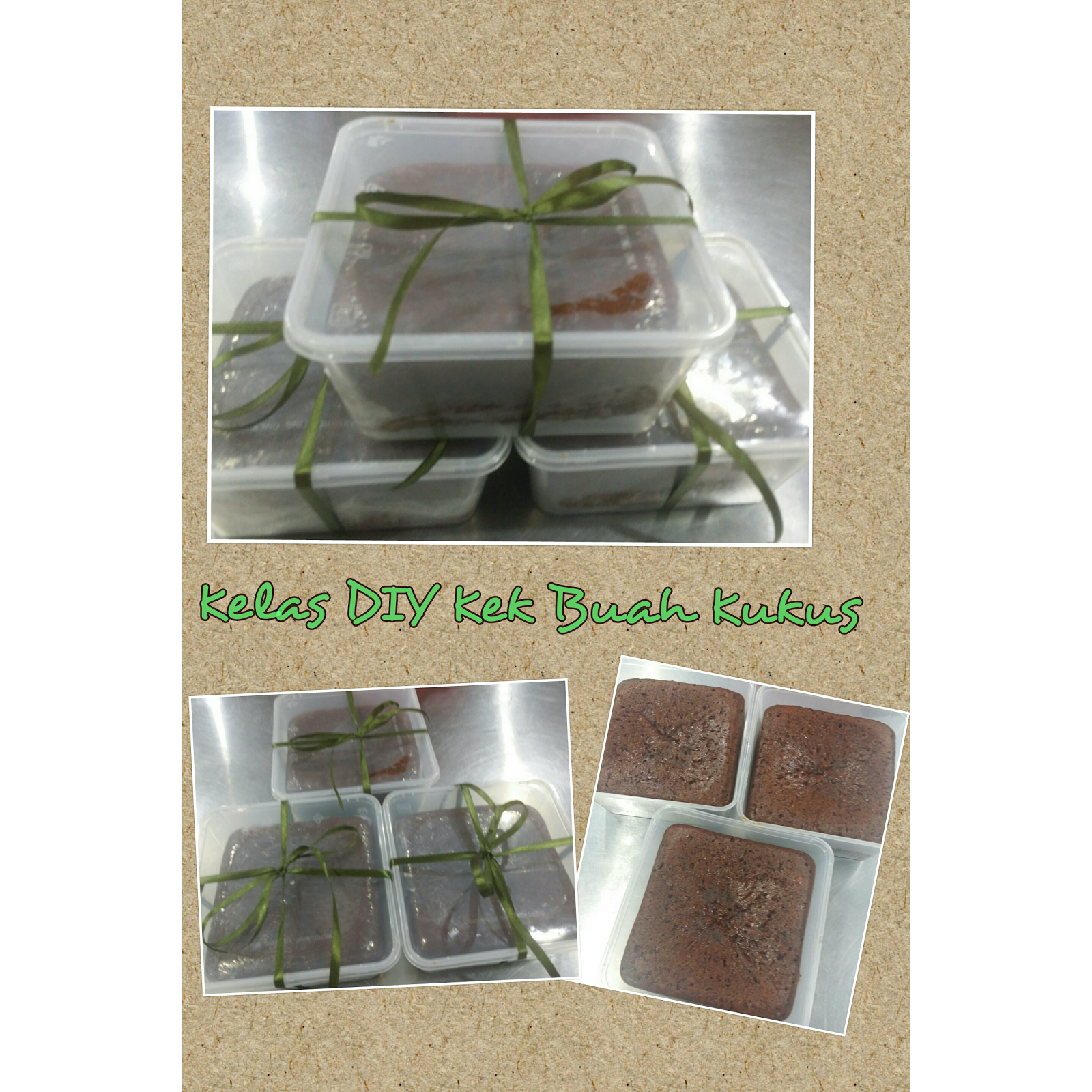 Kelas DIY Kek Buah Kukus RM150