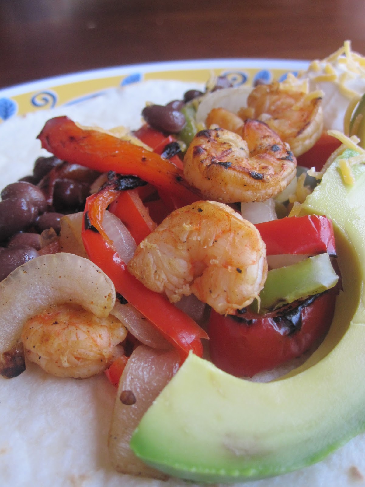 Neighbor Julia Grilled Shrimp Fajitas