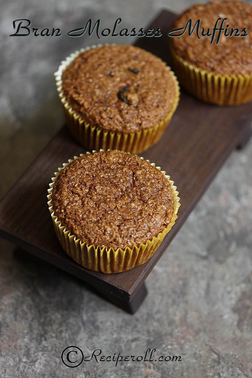 Bran Molasses Muffins Healthy Bran Raisin Muffins