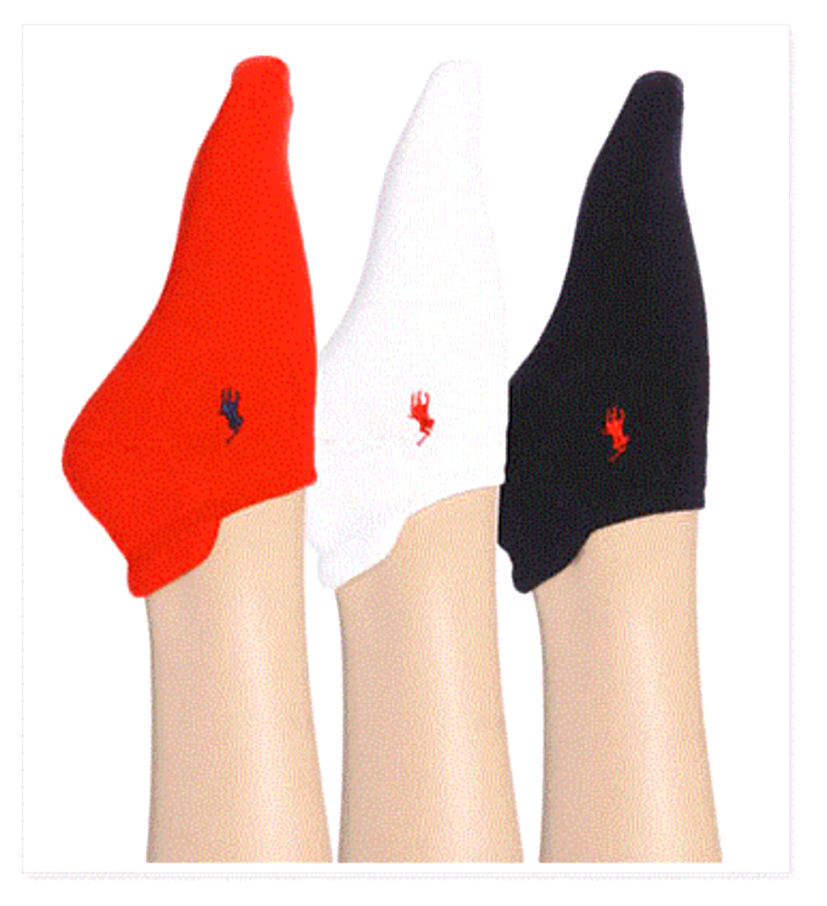 Ralph Lauren - Heel Tab Cushion Sole Cotton Socks 