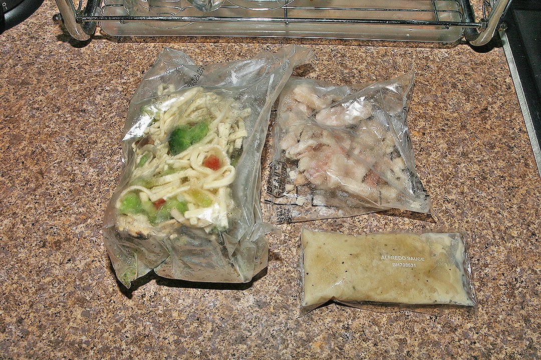 The Shit I Eat Chicken Alfredo in a Frozen Bag by Gourmet Dining