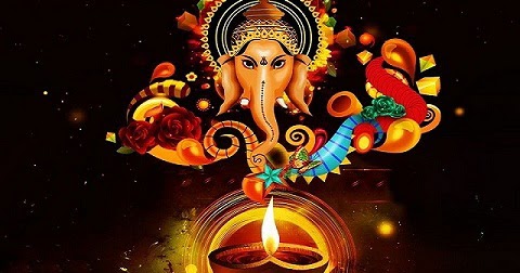 Lord Ganesha Happy Diwali Wallpaper | Hindi SMS Dhamaka