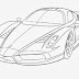  Desenho de Ferrari para Colorir