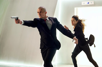 Rupert Friend and Hannah Ware in Hitman Agent 47