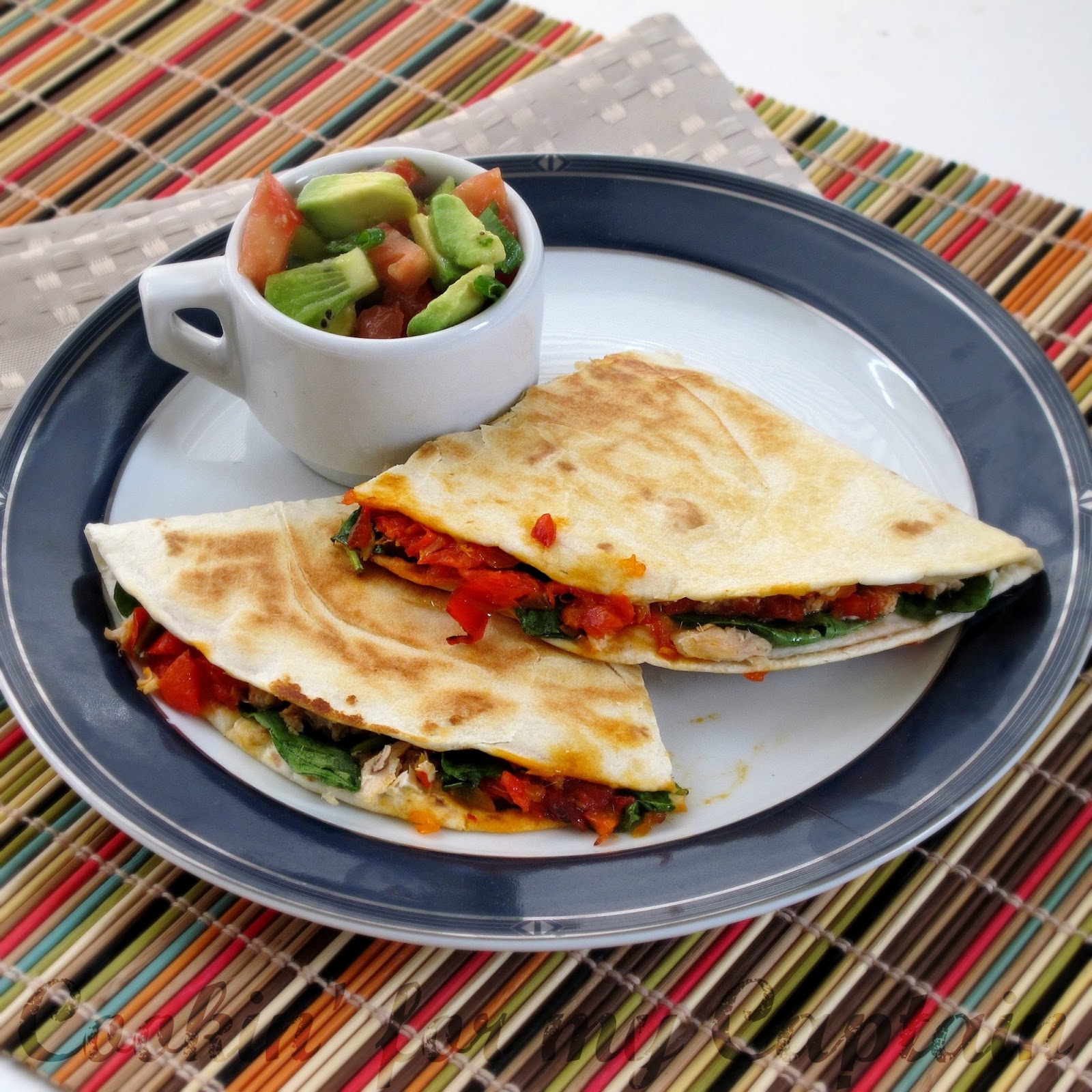 Cookin' for my Captain Smoked Salmon Quesadillas