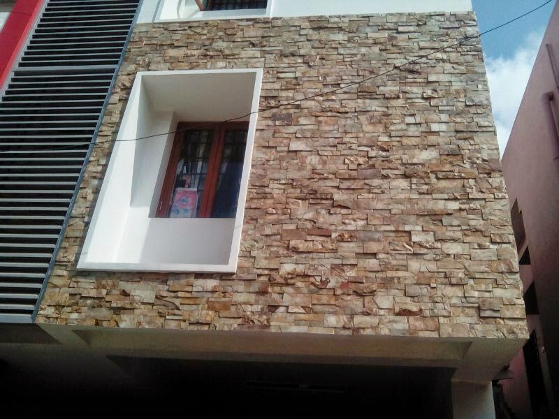 Contractors in Chennai modern elevations,wall cladding works,Elevation