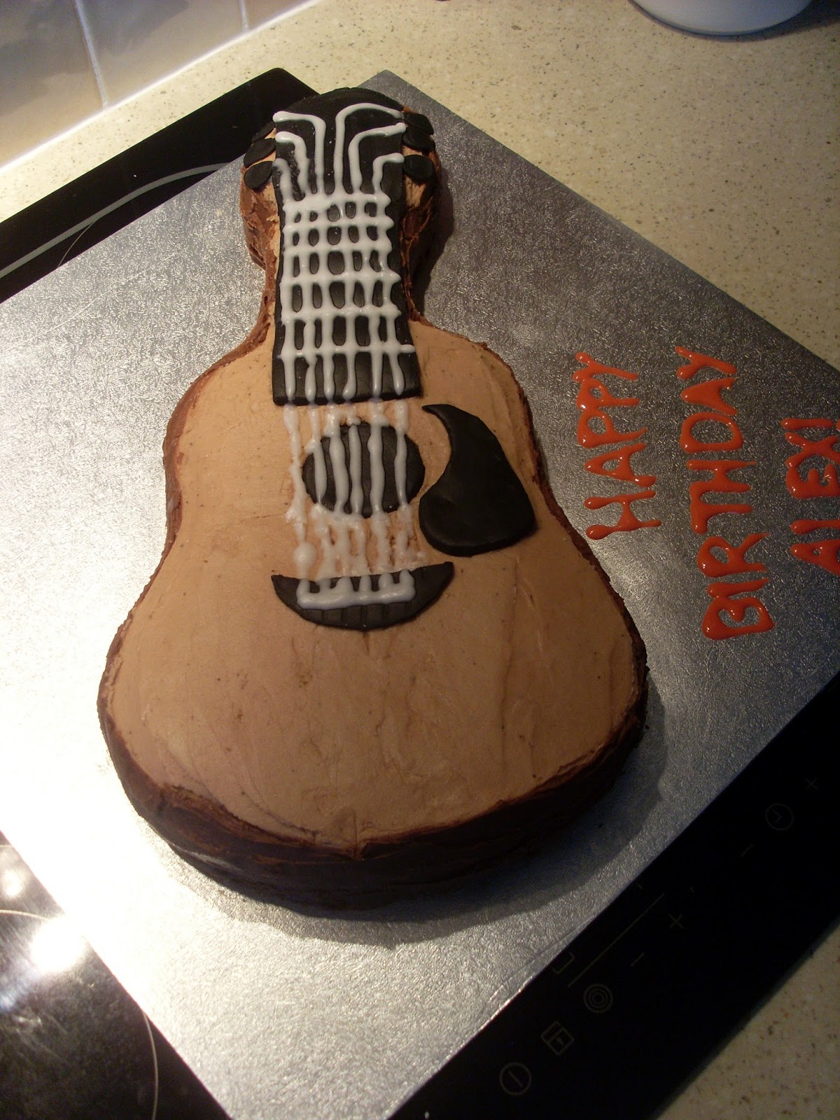 Sweet and Simple Baking Easy Acoustic Guitar Cake
