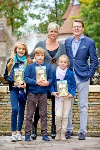  Dutch Countess Eloise, Count Claus-Casimir and Countess Leonore visit theme park De Efteling after the presentation of the new fairy tail book of Princess Laurentien De Sprookjessprokkelaar in Kaatsheuvel, The Netherlands
