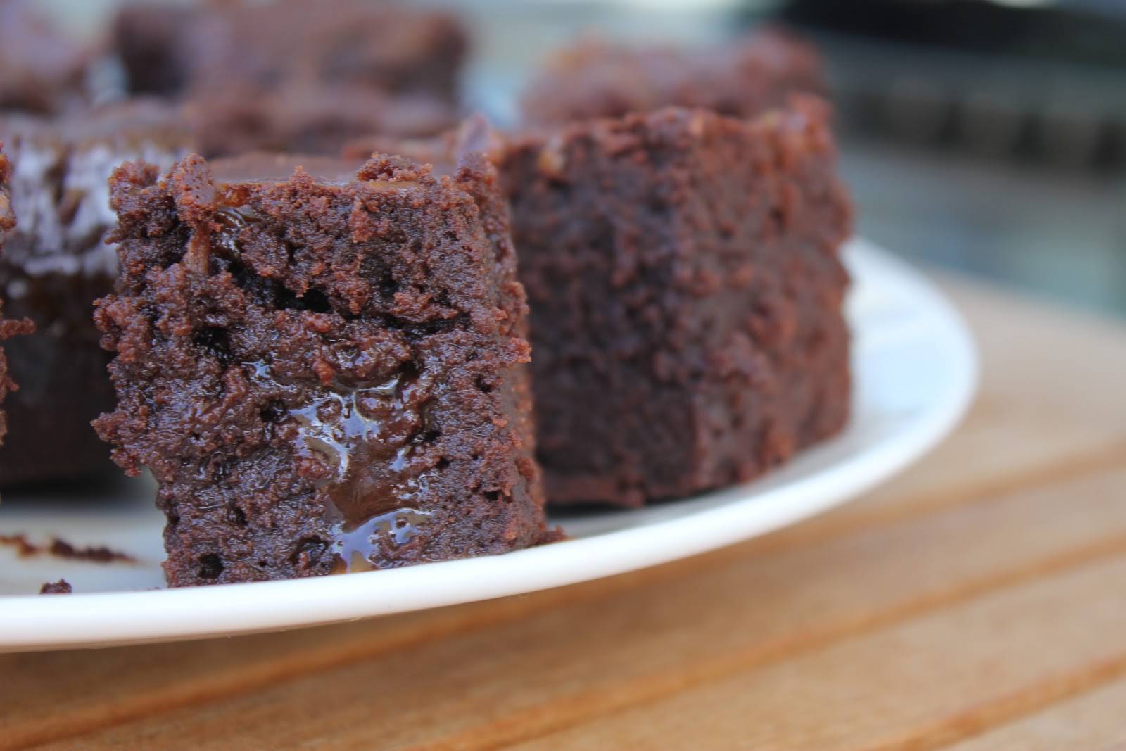 The Glass Dish Caramel Brownies