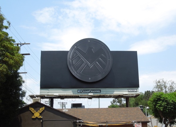 Marvel's Agents of S.H.I.E.L.D. teaser billboard Los Angeles Marvels Agents of S.H.I.E.L.D. billboard