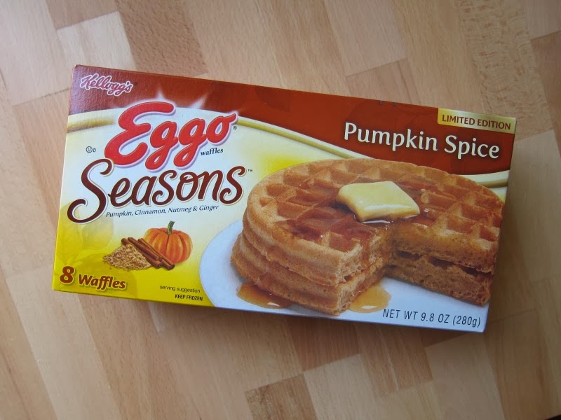 Frozen Friday Kellogg's Eggo Pumpkin Spice Waffles Brand Eating