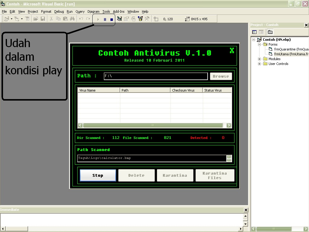 Membuat Virus Dengan Visual Basic 6 0 | cara membuat anti virus dengan visual basic 6 0 master Membuat Virus Dengan Visual Basic 6 0 | cara membuat anti virus dengan visual basic 6 0 master