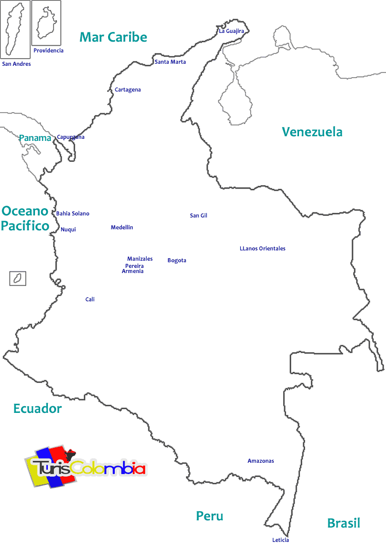 13+ Mapa De Las Regiones De Colombia Para Colorear Con Nombres Pics