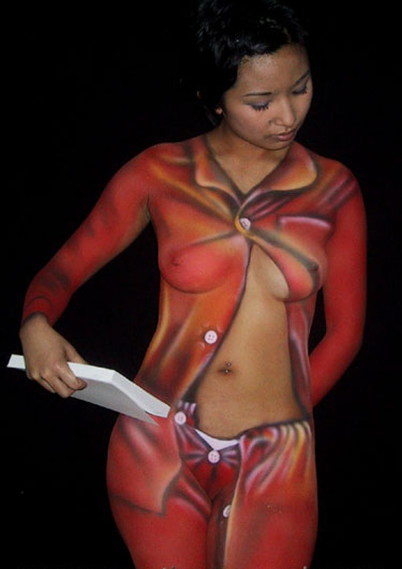 Black sluts in body paint