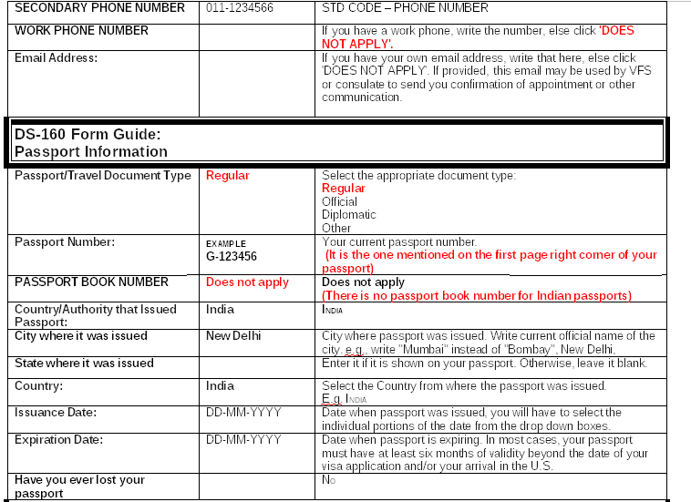 ds 160 form ds 160 form
