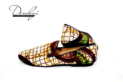 Mens African Print sandals - Denkyi - iloveankara.blogspot.co.uk