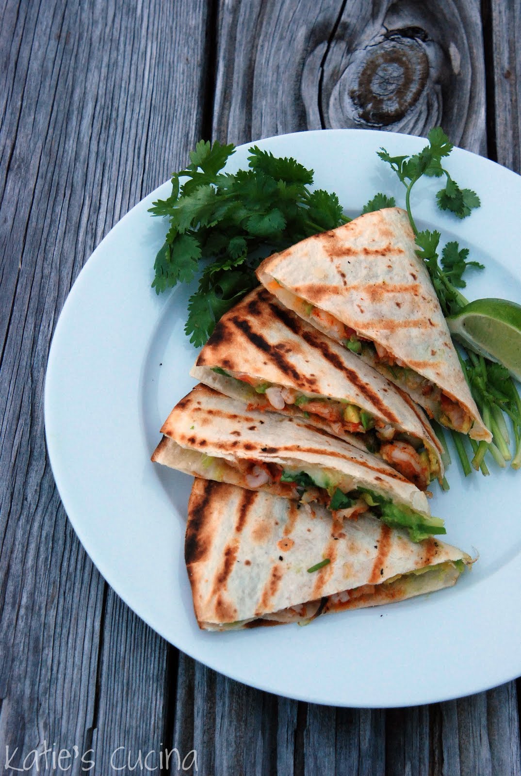 Grilled Paprika Shrimp Quesadillas Katie's Cucina