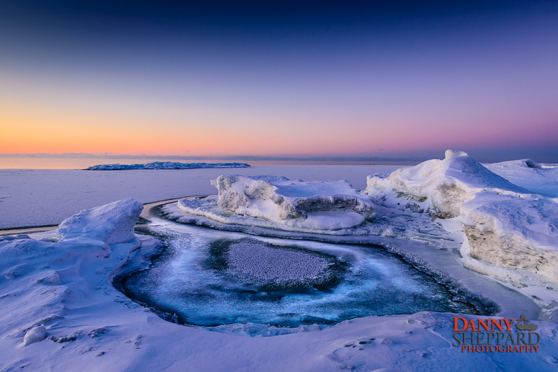 Icy Lake Ontario at Presqu'ile Provincial Park Icy Lake Ontario at Presqu'ile Provincial Park