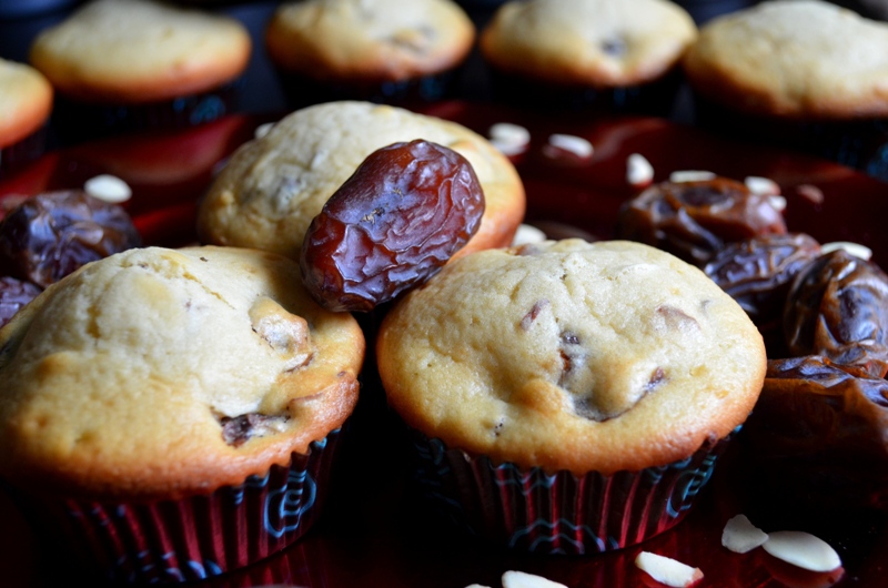 For the Love of Dessert AlmondDate Muffins