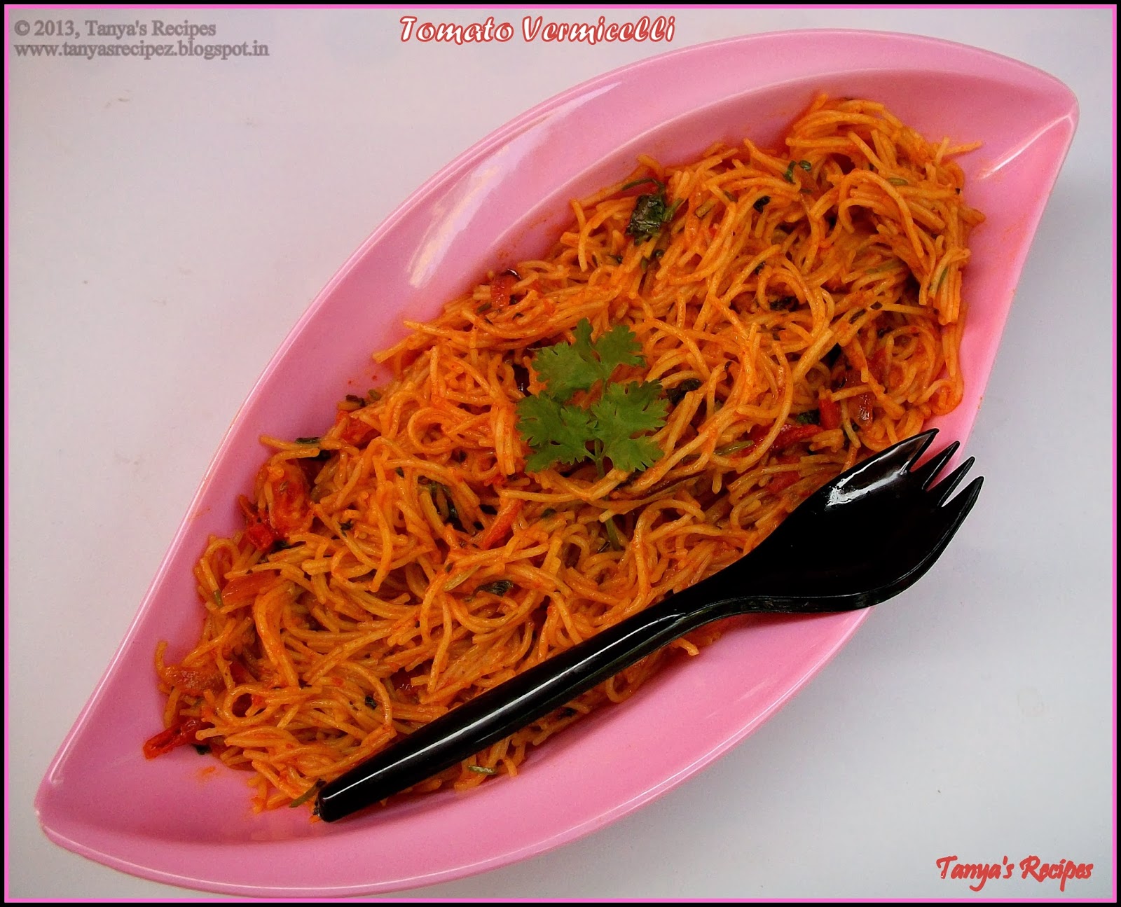 Tomato Vermicelli / Tomato Shavige Bath Tanya's Recipes