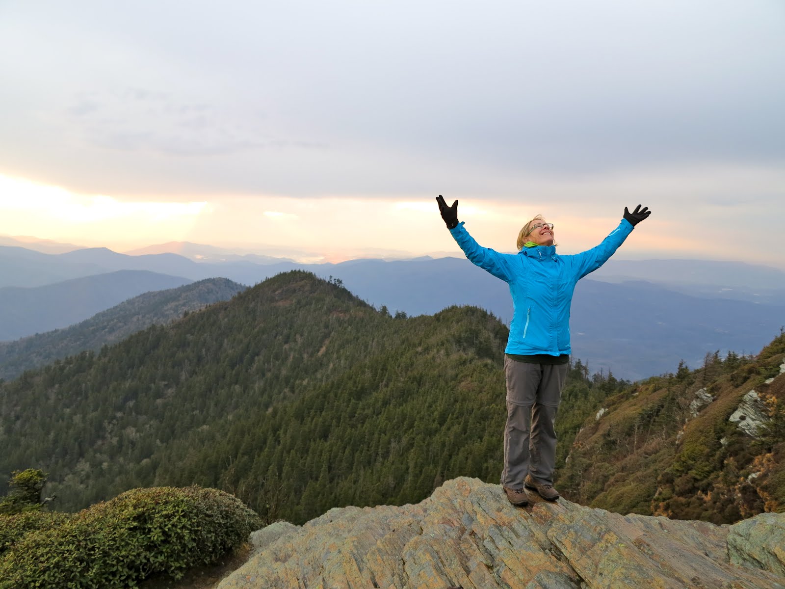 Hiking Mt. LeConte day one Janese Derrough