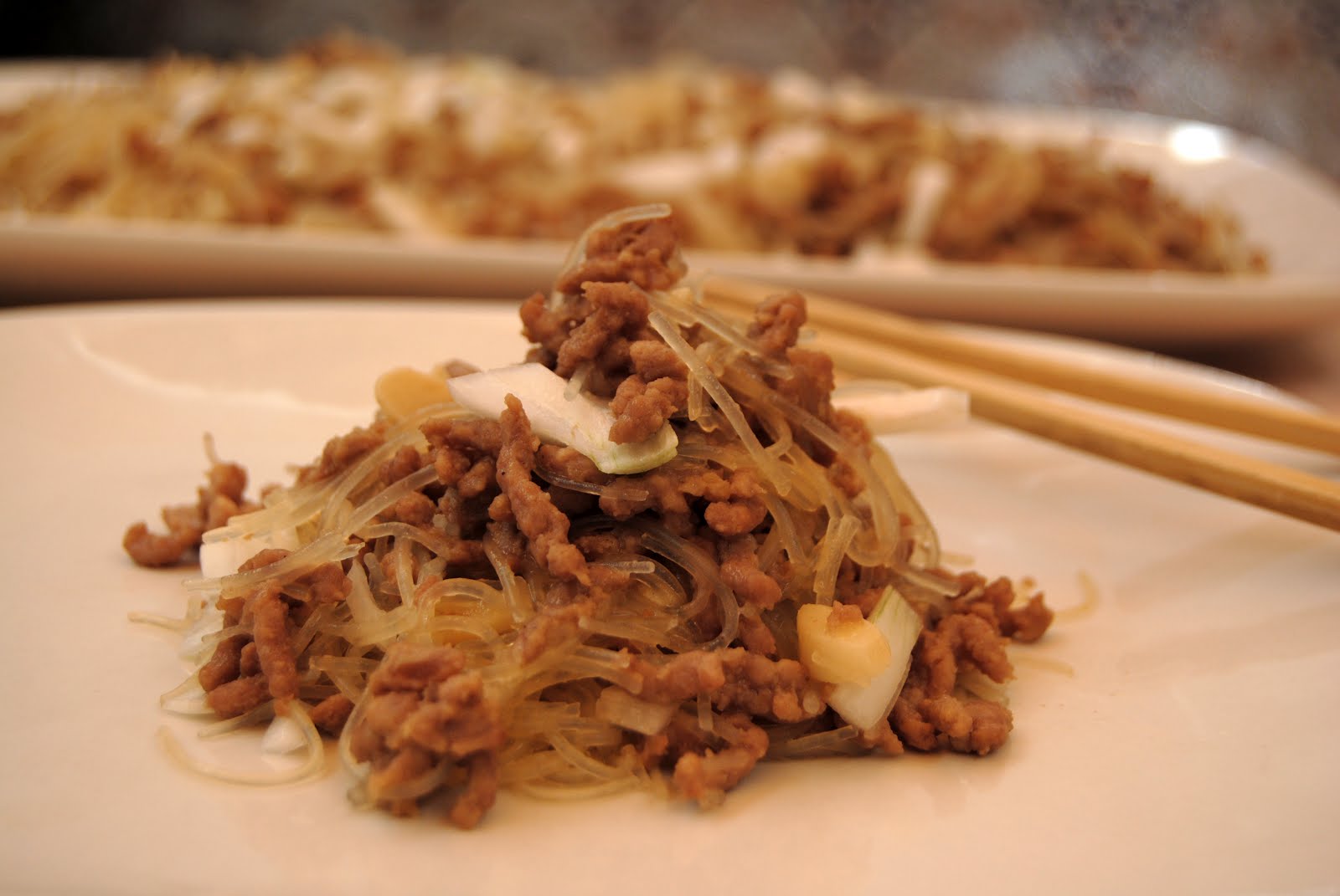 Hormigas en el Árbol (Mǎyǐ shàng shù). Receta. | Asopaipas. Recetas de